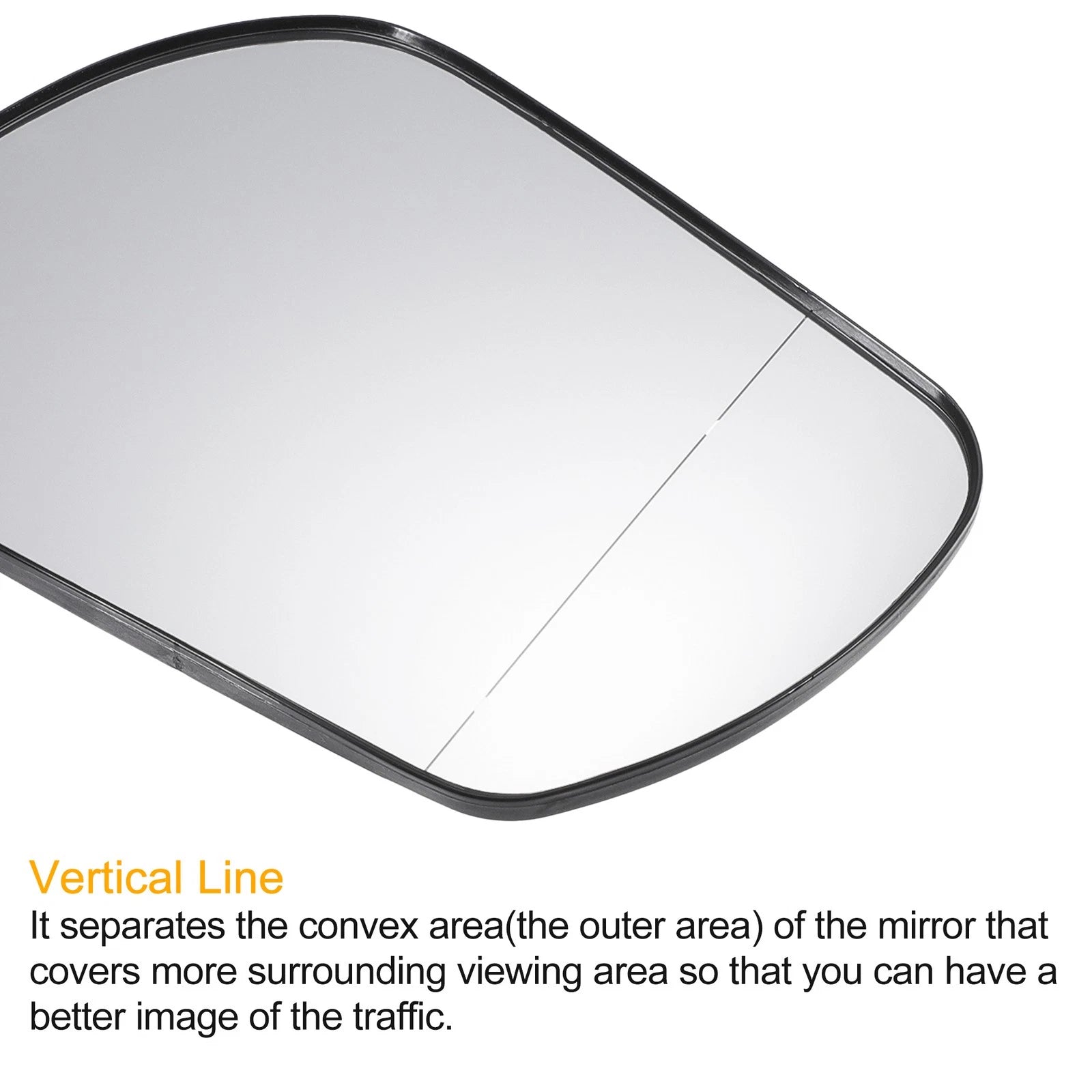 Pair Side Mirror Glass with Backing Plate for Mazda 3 6 (Non-heated)