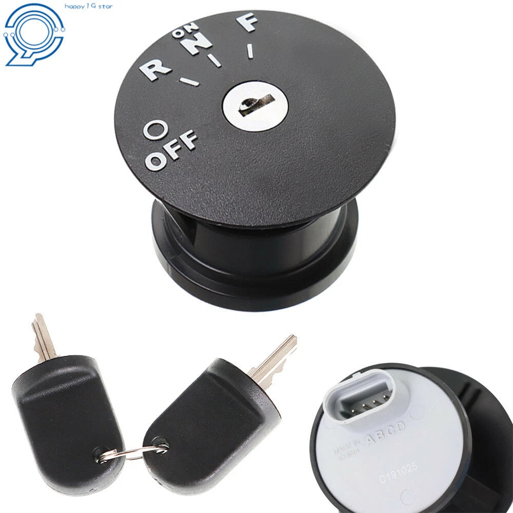 Key Switch for Ezgo RXV Electric Golf Cart (2008–Present) - 2 Keys
