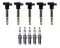 Set of 5 Ignition Coils & 5 Iridium Spark Plugs for Audi 2.5L L5