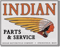 Vintage Replica Tin Metal Sign for Indian Motorcycle Parts & Service (583)