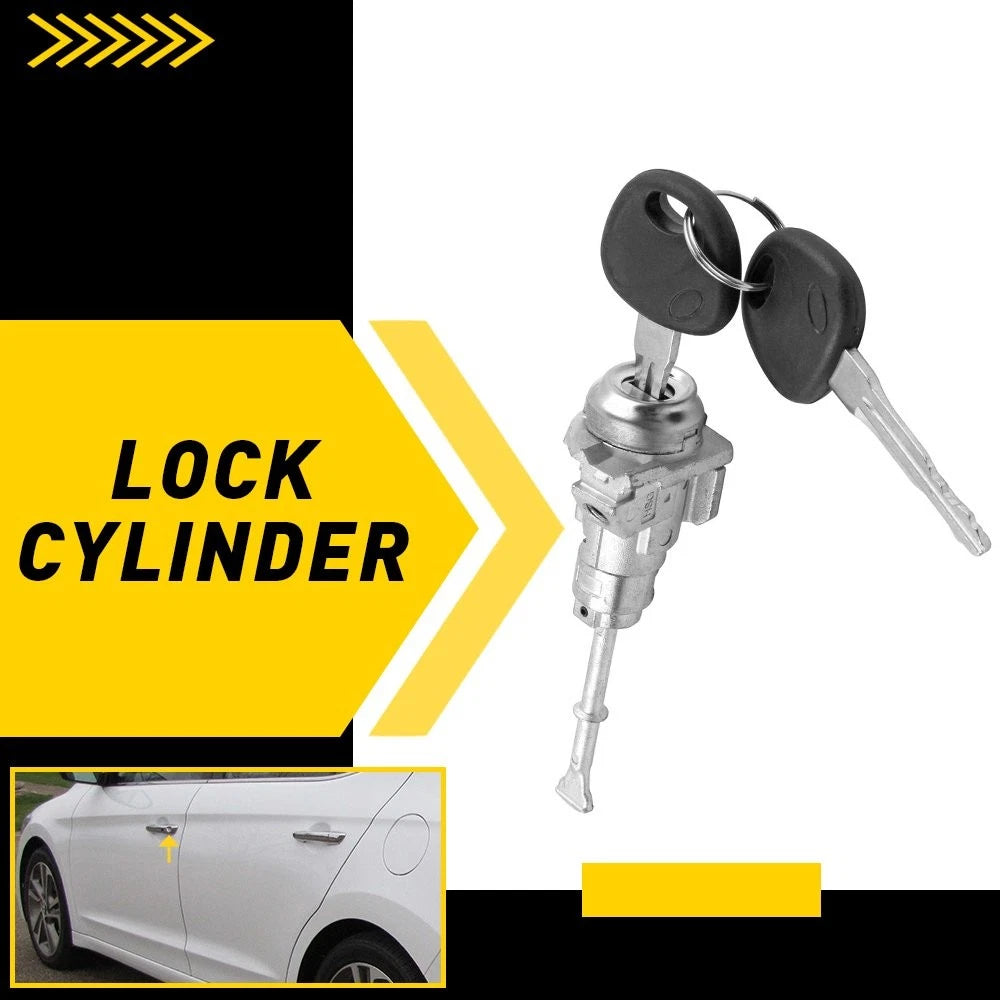Left Driver Door Lock Cylinder with 2 Keys 81970-F0000 for Hyundai Elantra (2017–2020)