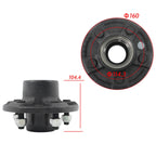 5" Trailer Hub Kit for 4.5" Spindle with Brake Flange (Fits Various Models)