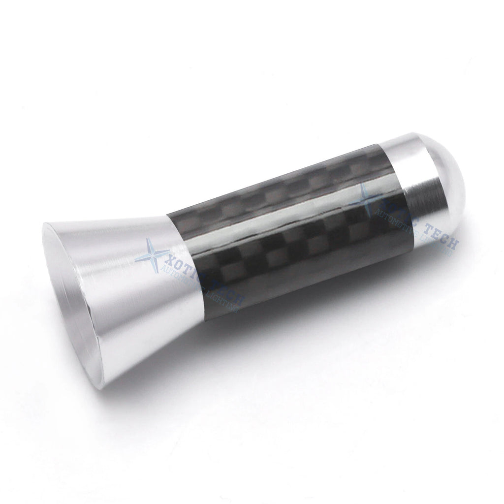 Carbon Fiber 1.4" Silver Screw Antenna for Universal Car (2014-2019)