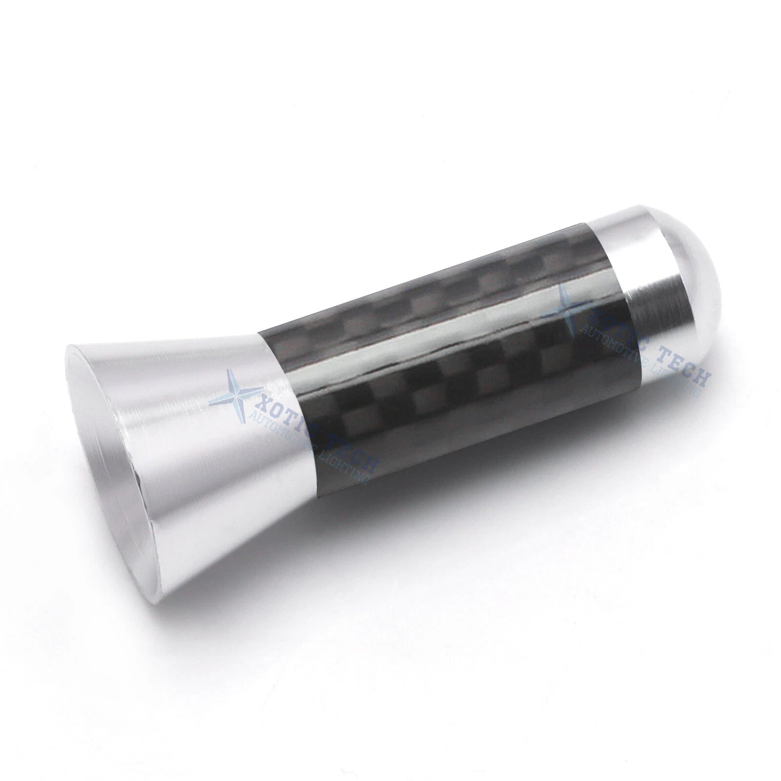Carbon Fiber 1.4" Silver Screw Antenna for Universal Car (2014-2019)