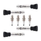 Set of 4 Ignition Coils + Spark Plugs for Audi TT A4 A6 2001–2006 UF437