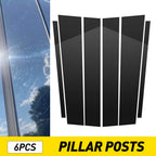 Set of 6 Door Trim Covers for Nissan Titan Crew Cab (2004–2015) Black