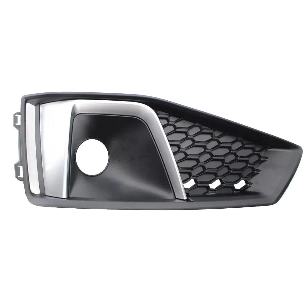 Front Bumper Fog Light Grille Cover w/ACC Hole for AUDI A4 (2017–2020)