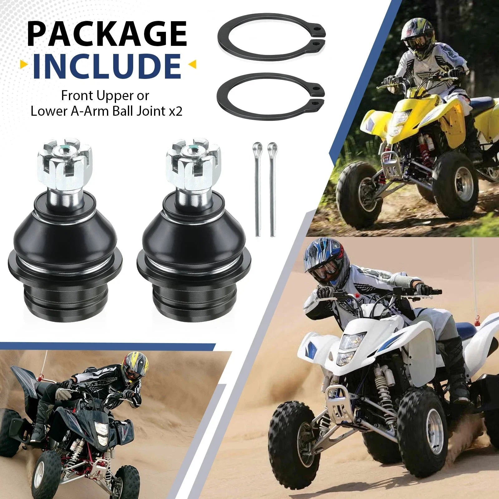 Ball Joints 2 x for Suzuki KingQuad 500 LTA500 AXi