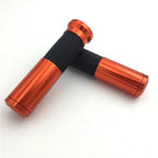 7/8" Dark Orange Anti-Skid Rubber Handlebar Grips for Yamaha YZF R6S FZ6 (2000–2023)