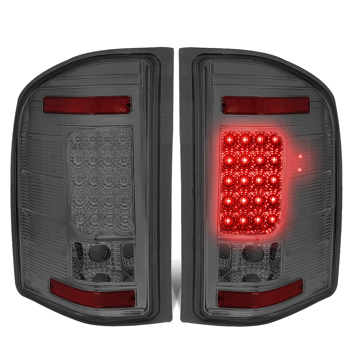 LED Tail Brake Light Lamp Set for Chevy Silverado 1500 2500 (2007–2014)