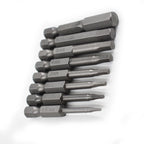 Set of 9 Hex Key Allen Bits for Impact Driver Power Drill