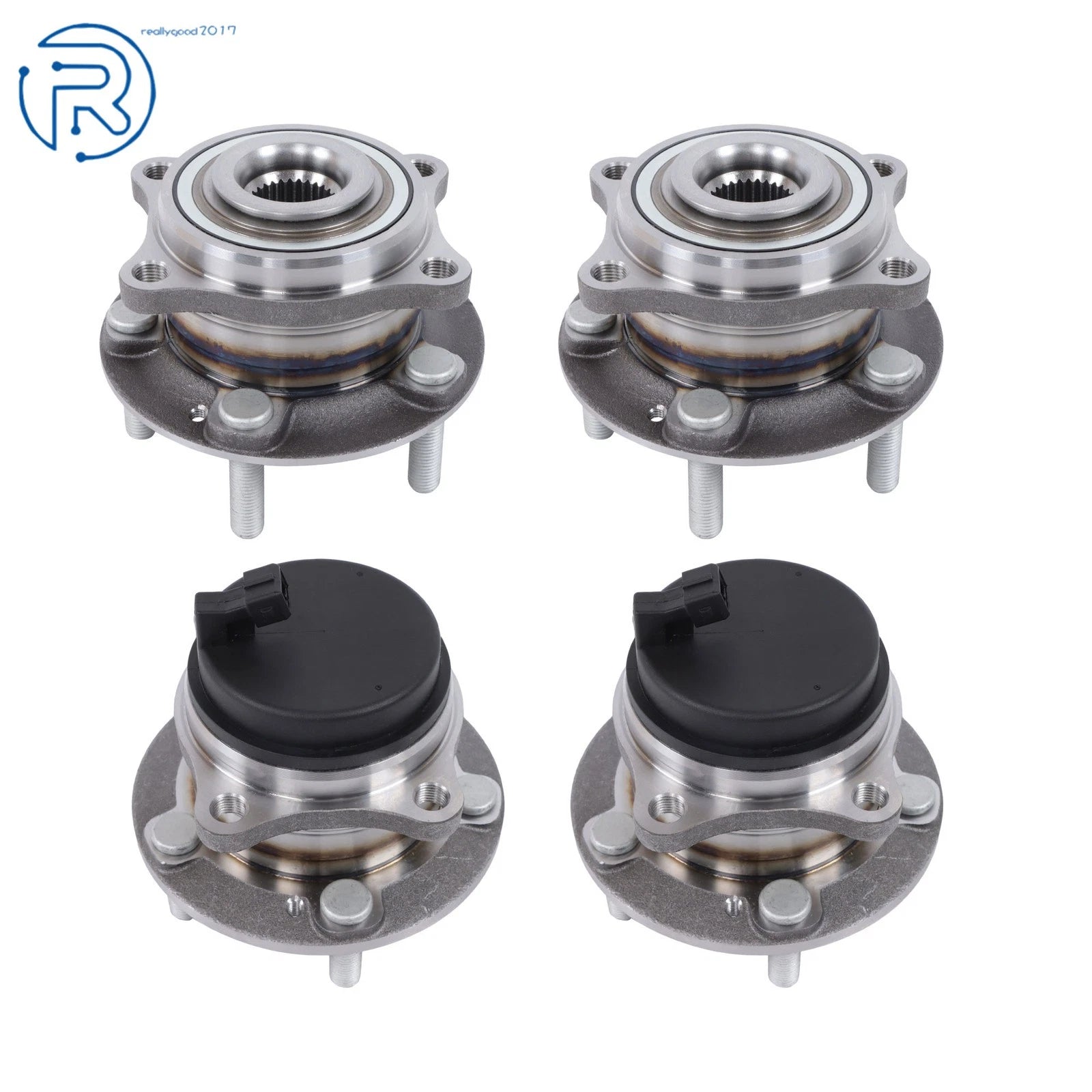 Set of 4 Wheel Hub Bearings for Kia Sorento (2011–2015) & Hyundai Santa Fe (2007–2014)