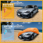 Waterproof Car Cover for Lexus IS (210D-PU, All Weather, Orange)