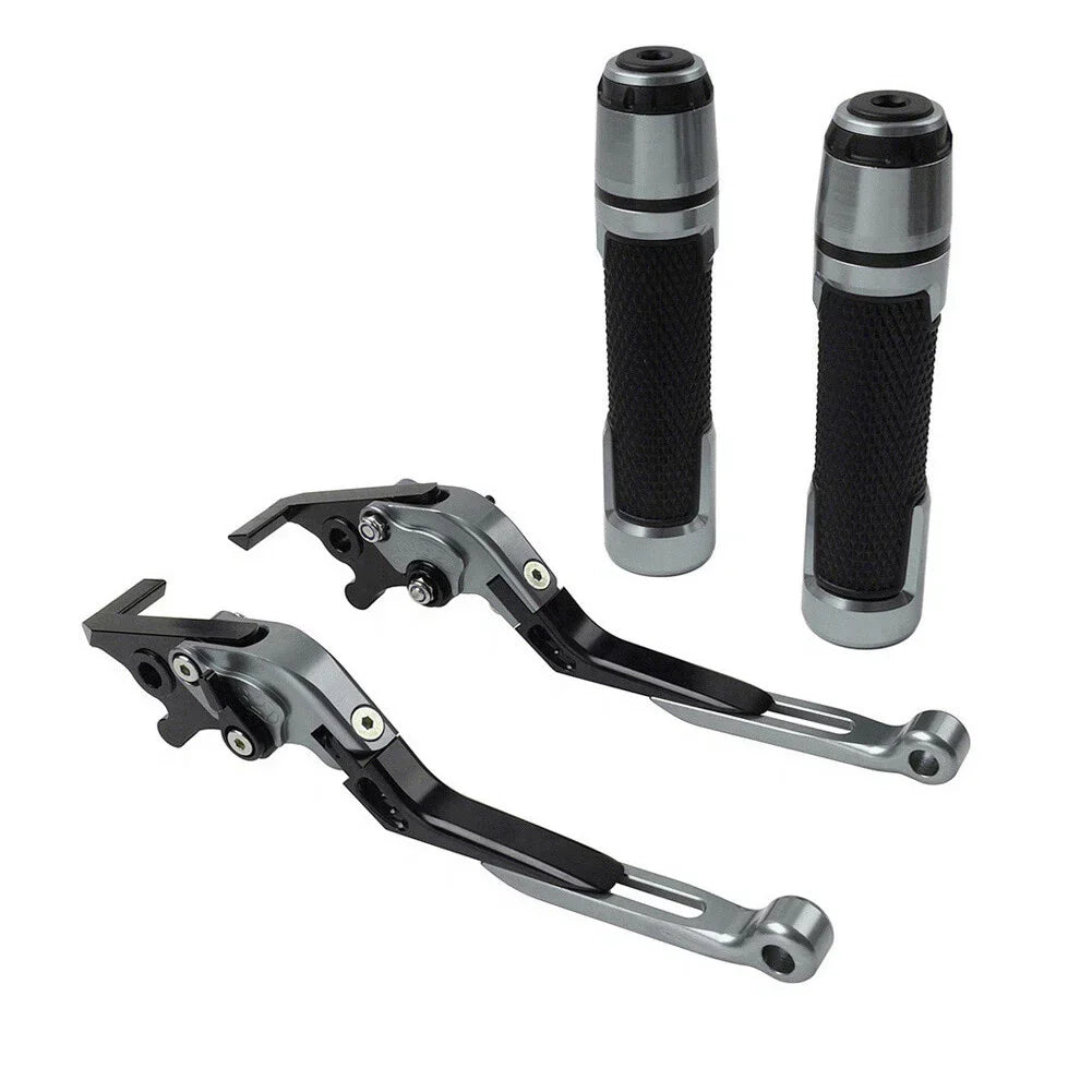 Extendable Brake Clutch Lever Grip Set for Kawasaki Ninja 650R (2006-2011)