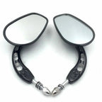 Black Big Racing Side Mirrors for Harley Low Rider (2014–2023)