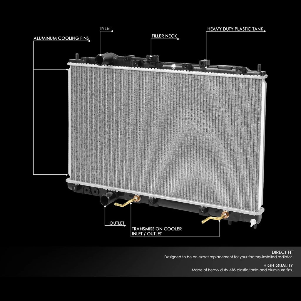 Aluminum Core Replacement Radiator for Mitsubishi Mirage (1997–2002) DPI 1907