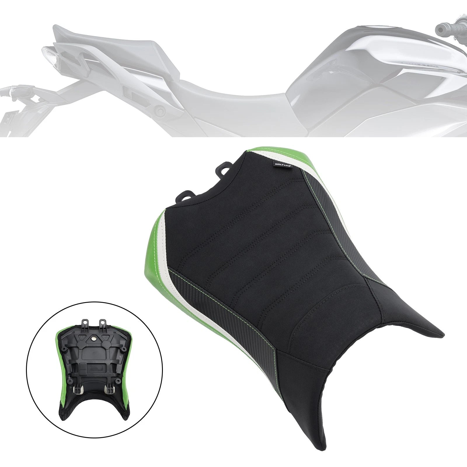 Front Raider Seat Driver Cushion for Kawasaki Ninja 1000SX (2022–2023)