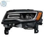 Left Side Headlight Assembly for Jeep Grand Cherokee (2016) Black Housing