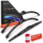 Set of 3 Windshield Wiper Blades for Honda Crosstour (2012–2015)