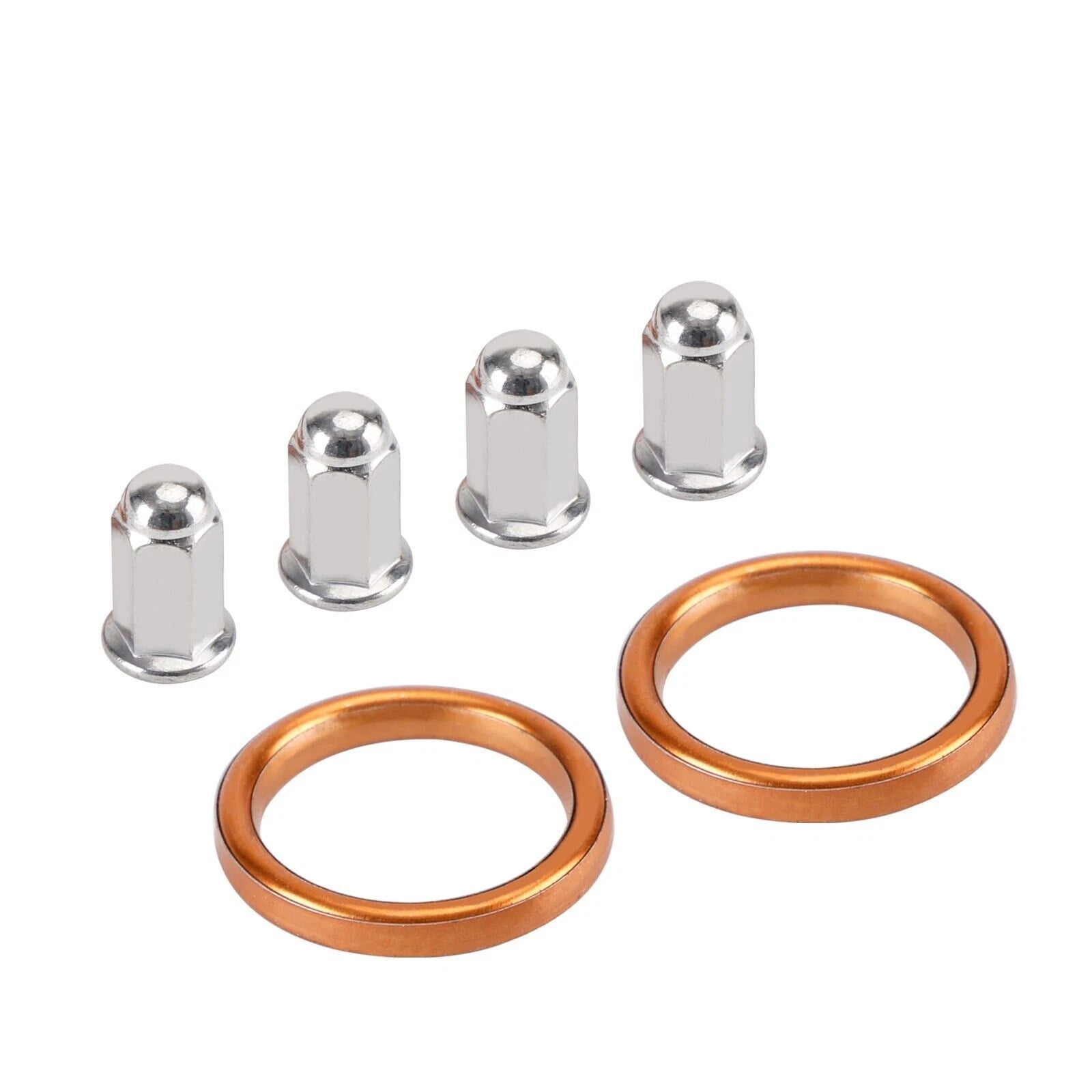 Exhaust Gaskets Nut Kit for Honda VF VFR 500 700 750 Interceptor Magna VFR800 (1983–2009)