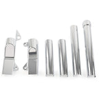 Rear Swingarm Tube Covers for Harley Davidson Softail (2000–2007) Chrome