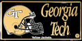 Georgia Tech Embossed Metal License Plate for Trucks (6x12)
