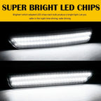 Set of 4 White LED Bumper Side Marker Lights for Ford Mustang (2010–2014)