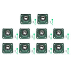 Set of 10 Pillow Block Flange Bearings for UCF205 (1" Bore)