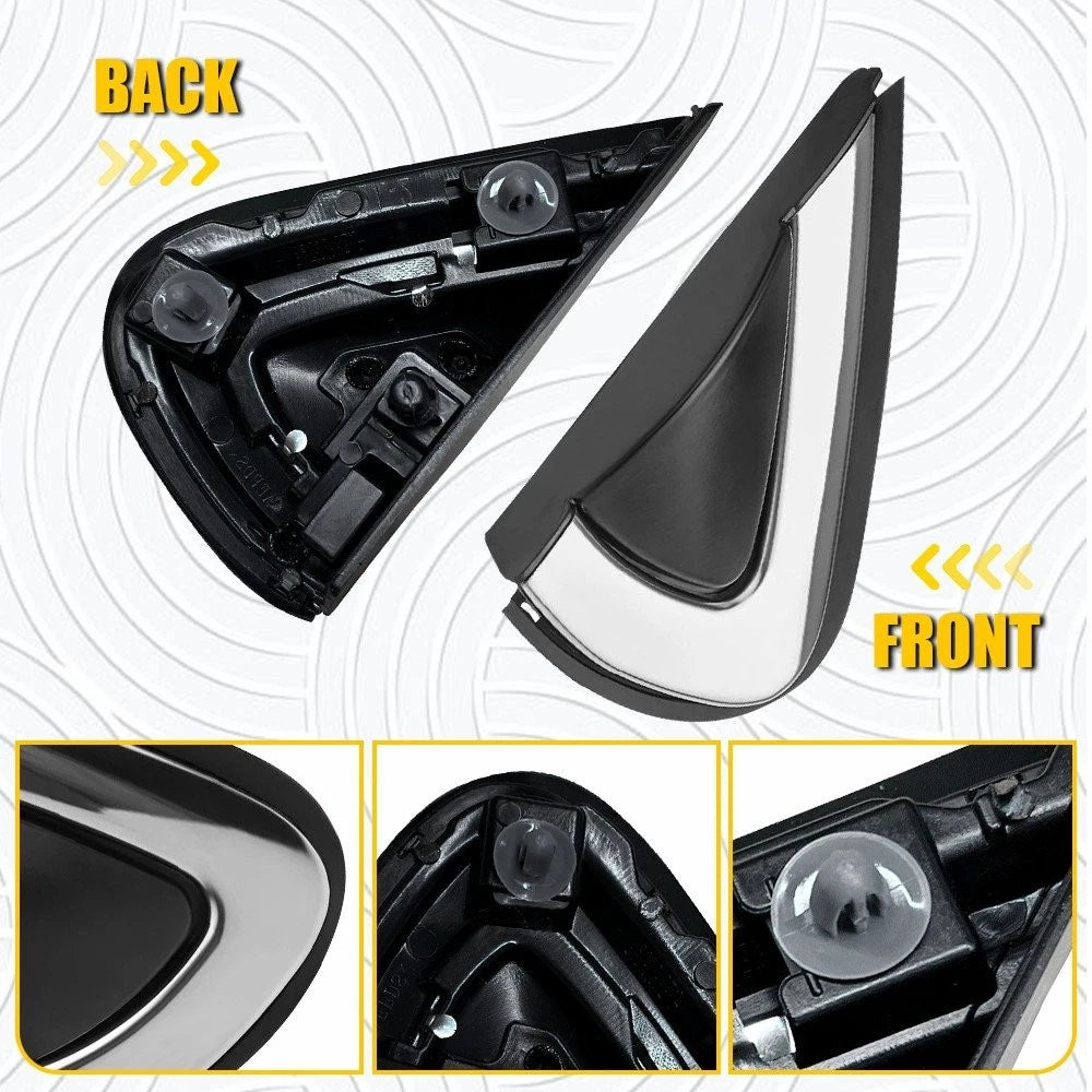 2X Mirror Corner Molding Trim Fender Pillar for Honda CR-V (2017–2022)