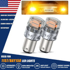 2X Amber Yellow LED Turn Signal Light Bulbs 7528 1157 2357A for EV