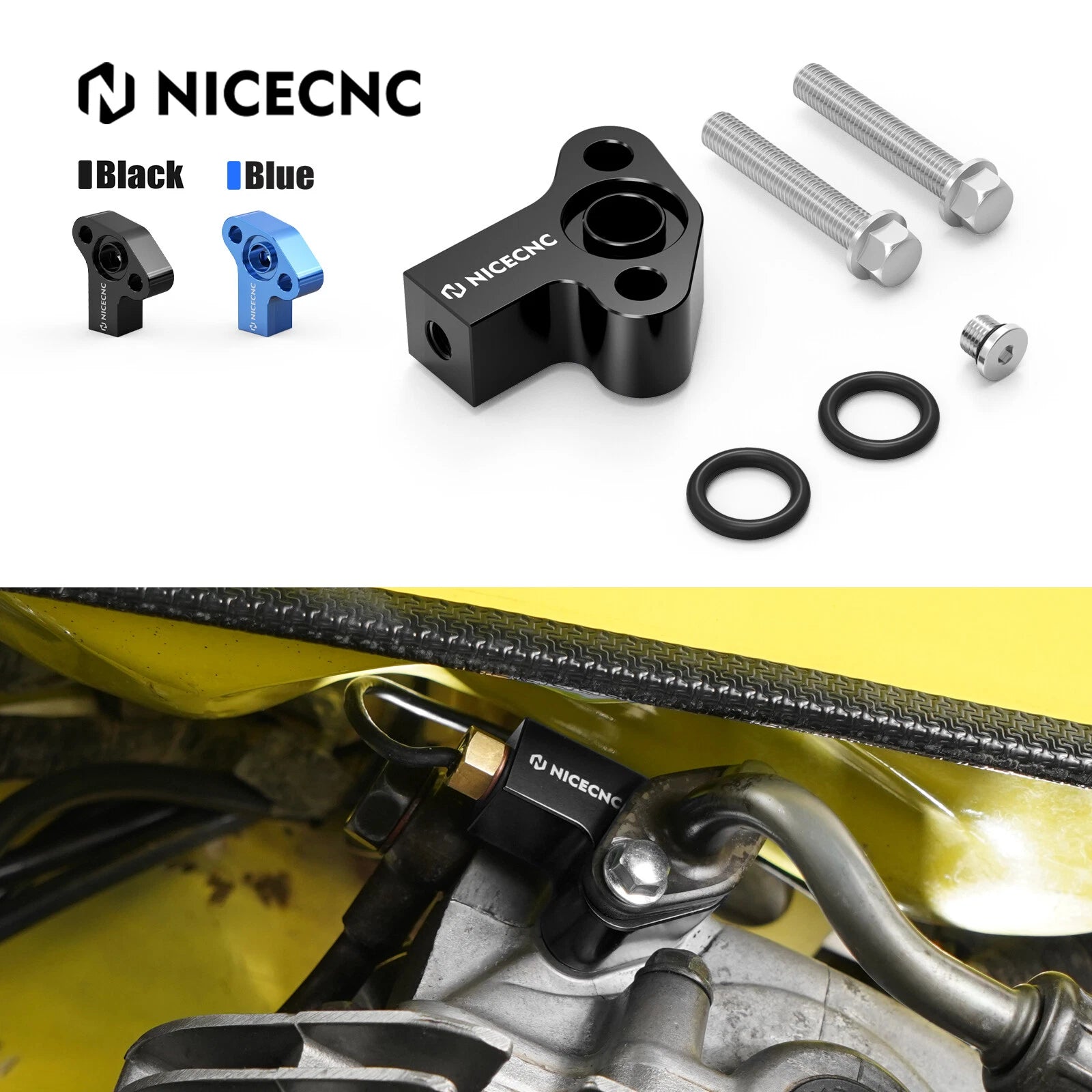 Oil Temperature Block Kit Sensor Adapter for Suzuki DR650SE DR650S (1996–2024)