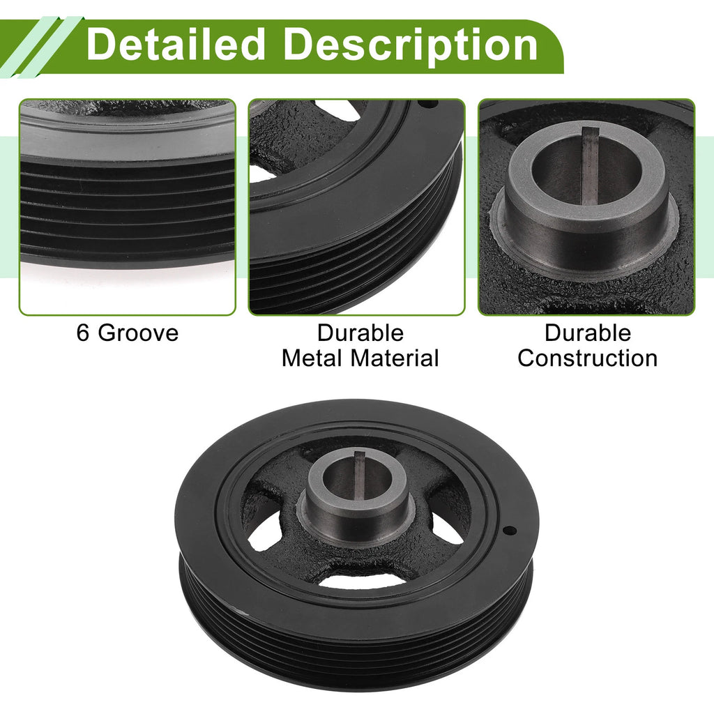 Engine Harmonic Balancer Crankshaft Pulley for Toyota Matrix (2003–2008) No. 13470-22021