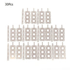 30PCS Nickel Plated Steel Battery Sheets for Spot Welding Battery Connections
