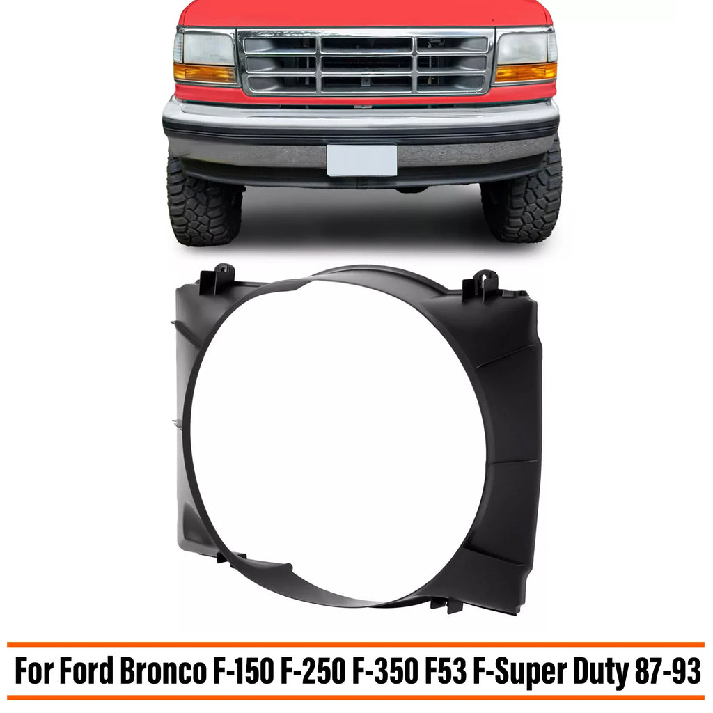 Radiator Fan Shroud for Ford Bronco F-150 F-250 F-350 F53 F-Super Duty (1987–1991)