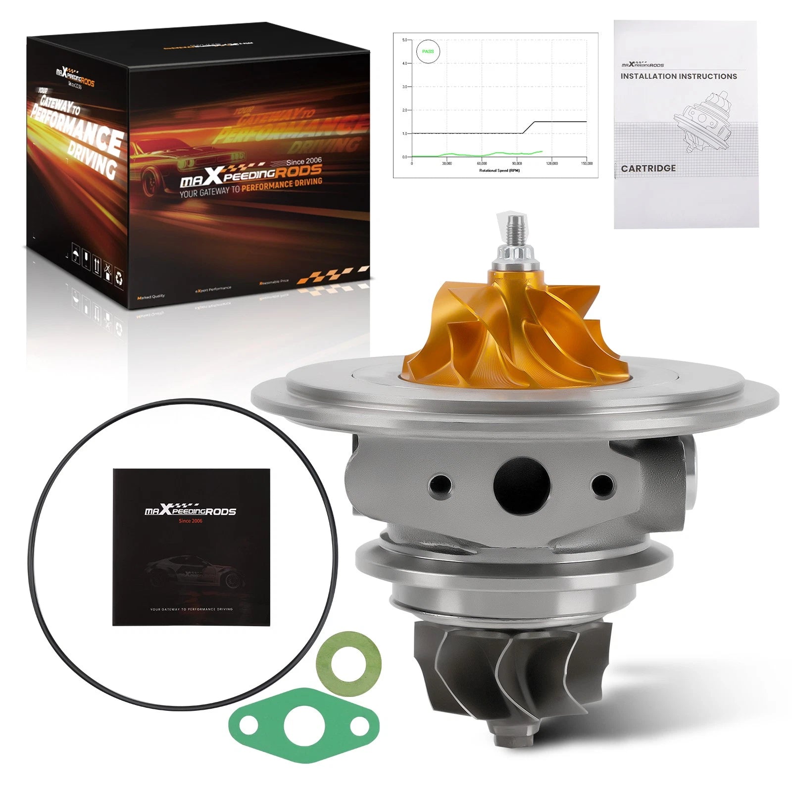 Turbo Cartridge CHRA for BMW X6 X5 550i 650i 750i 4.4L (2007–2019)