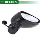Right Side Door Mirror for Ford Fiesta Mk7 (2013–2019) Electric Adjust Black