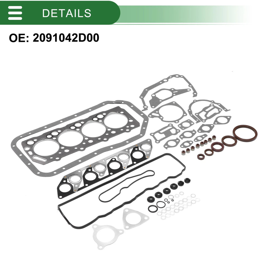 Set of 1 Cylinder Head Gasket Kit No. 2091042D00 for Hyundai H100 (D4BH)