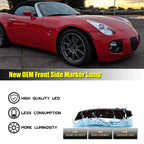 Smoked Amber LED Front Side Marker Light for Pontiac Solstice, Saturn Sky