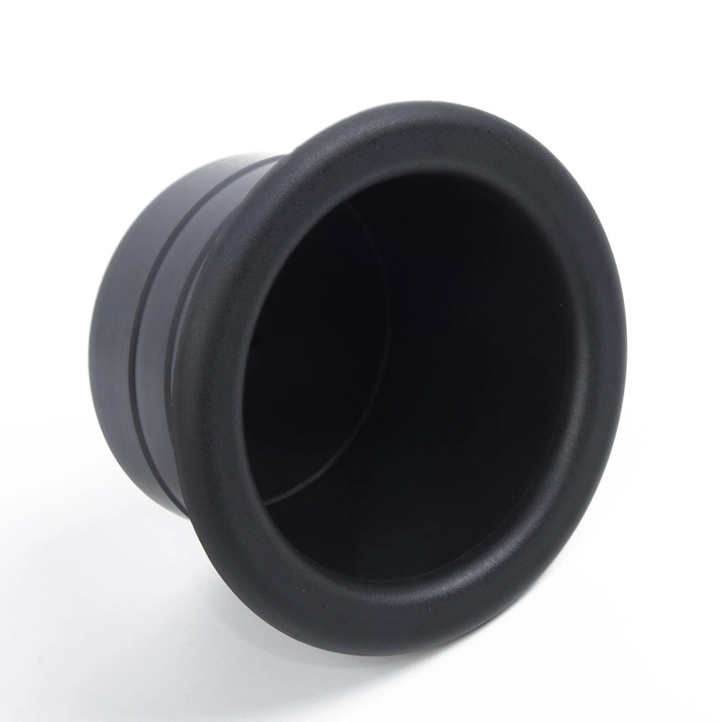Cup Holder for RV Car Marine Boat Trailer (Plastic Black)