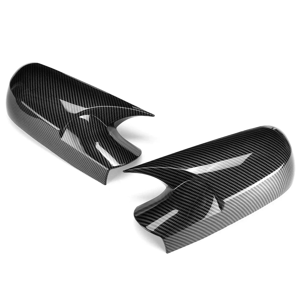 Carbon Style Rear View Mirror Cover Cap for Renault Megane 2 (2002–2009)
