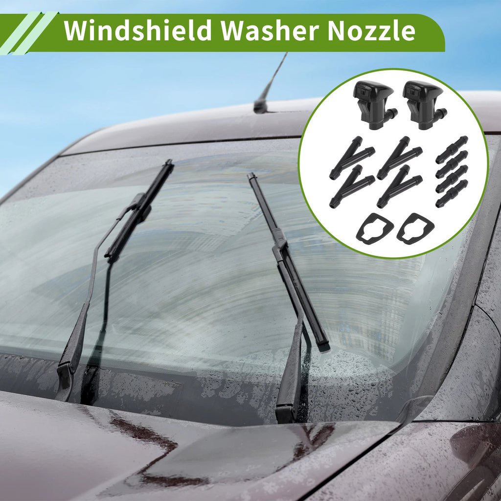 Set of 1 Windshield Washer Nozzle with Hose Connector for GMC  No.15247800