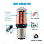 2X P21/5W BAY15D 1157 144 Red LED Brake Light Bulbs for Universal