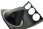 Shift Boot Cover for Nissan 350Z (2003–2008) Blue Stitch PVC Leather