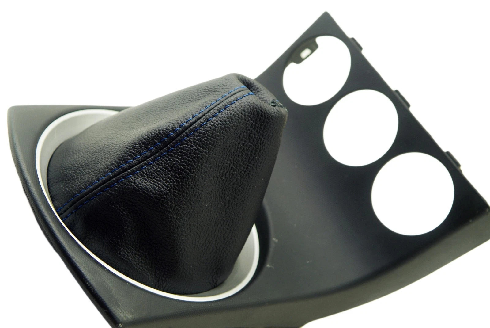 Shift Boot Cover for Nissan 350Z (2003–2008) Blue Stitch PVC Leather