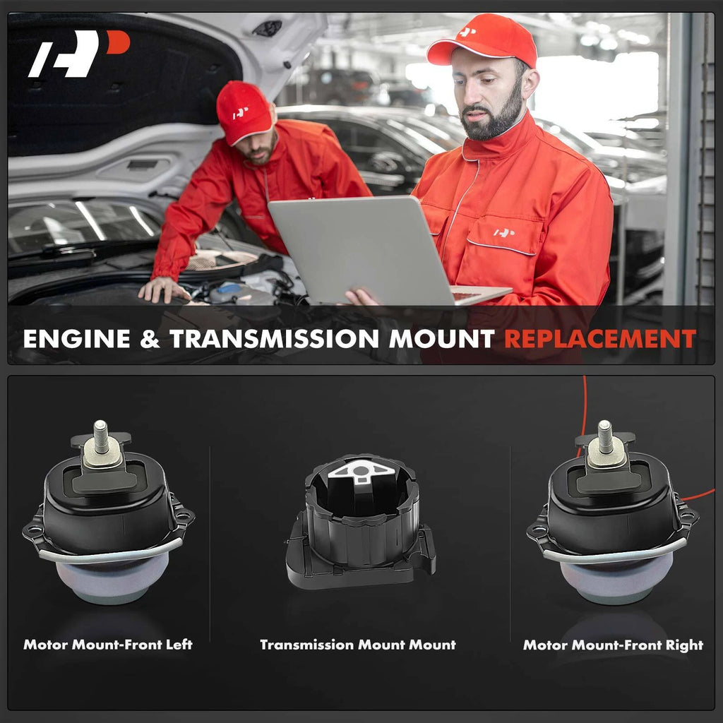 3X Engine Motor & Transmission Mount for BMW X5 X6 (2007-2018)