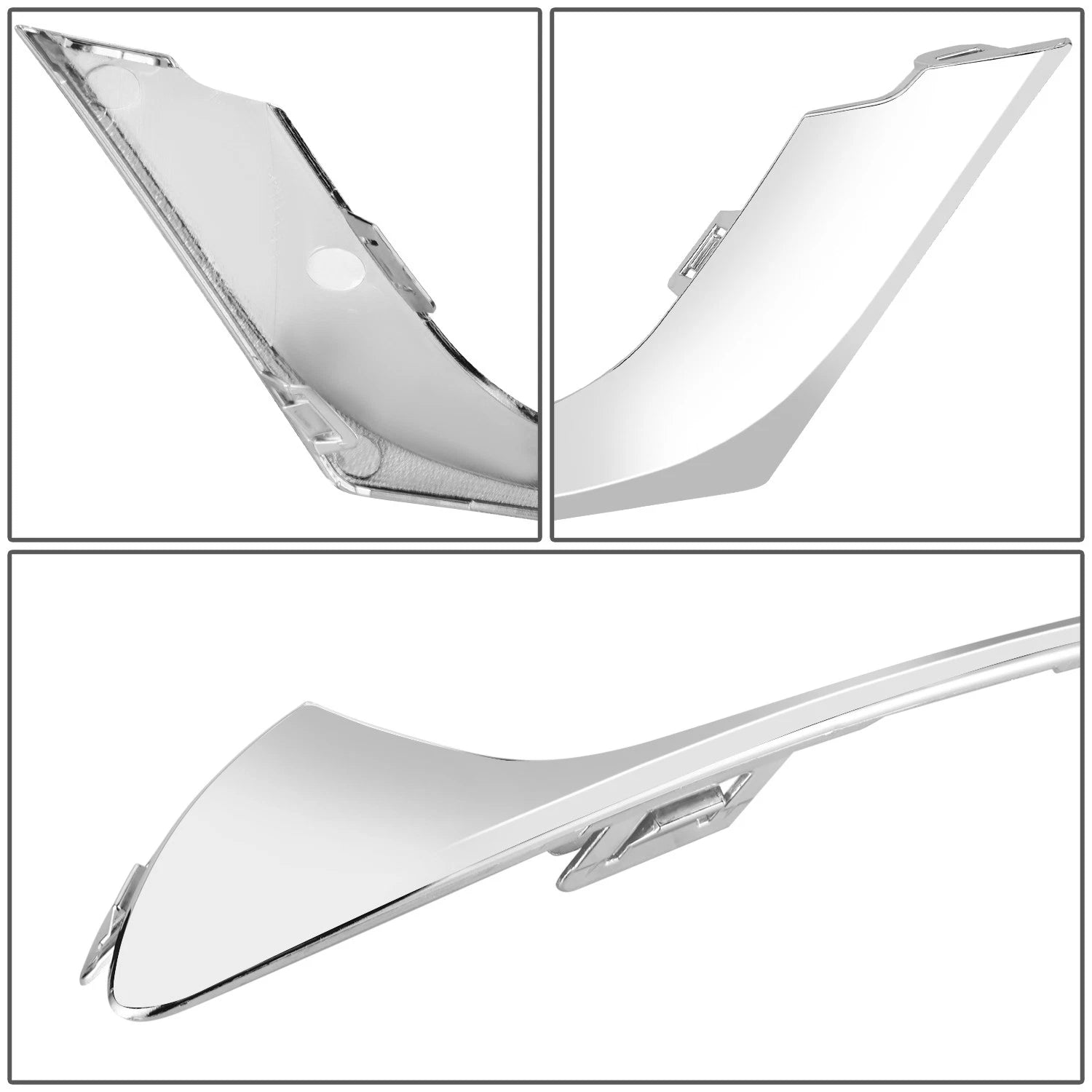 Chrome Front Passenger Right Side Bumper Cover Molding for Chrysler 200 (2015–2017)