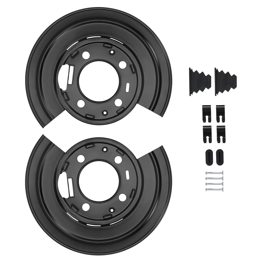 Rear Brake Dust Splash Shield Plates for Ford F-250 F-350 (1999–2012)