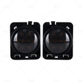 2X Front LED Side Marker Light Smoke for Jeep Wrangler JK (2007–2018)
