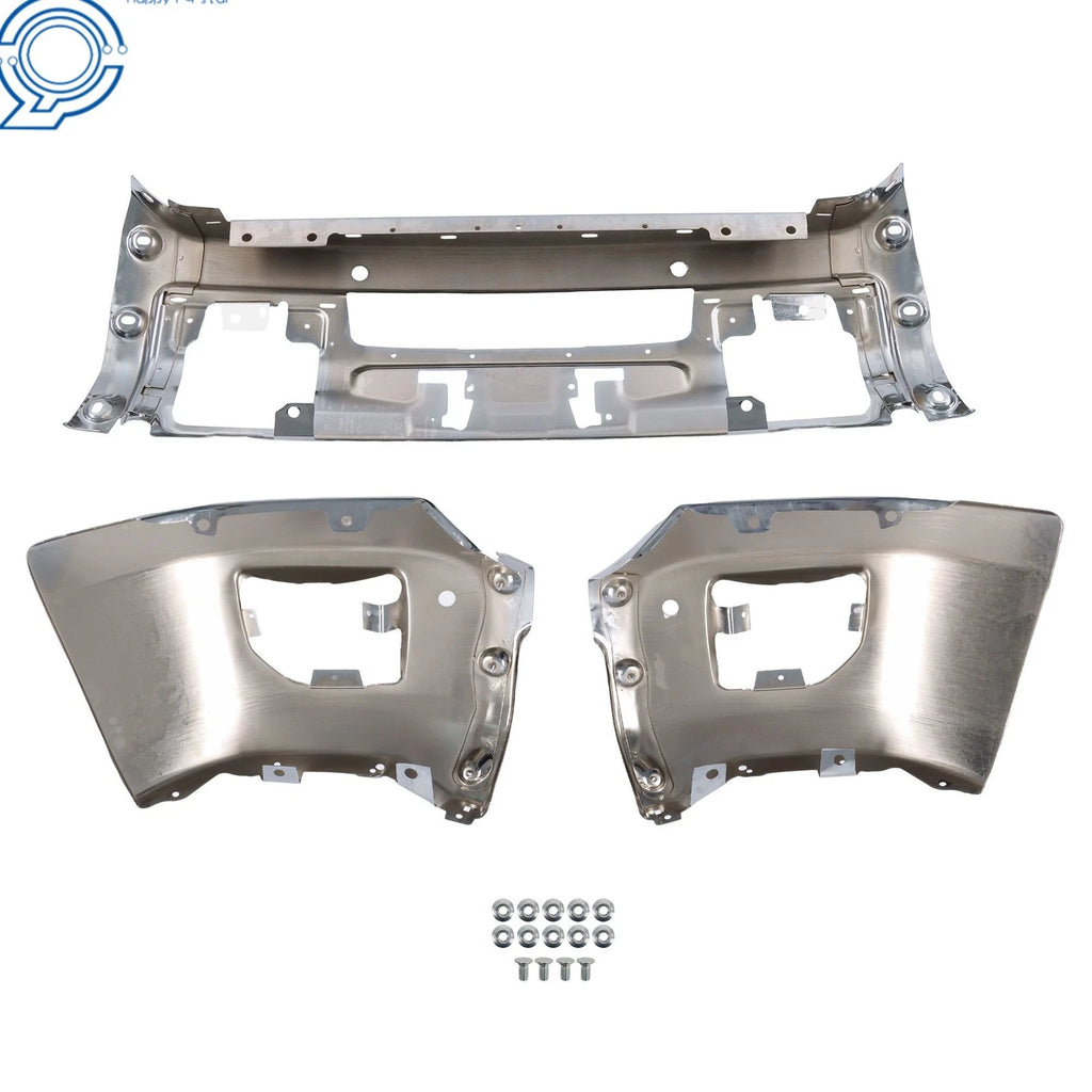 Chrome Front Bumper for GMC Sierra 2500HD (2015-2019) with Sensor Hole