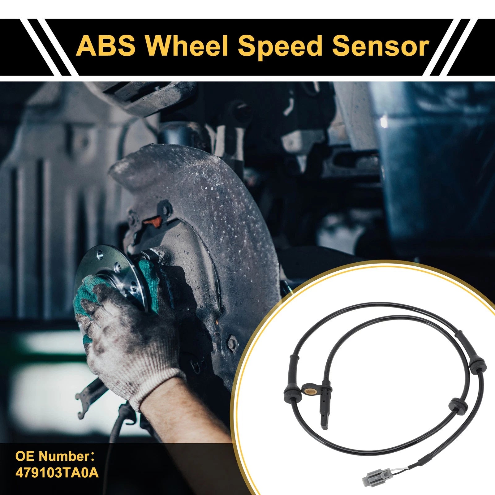 ABS Wheel Speed Sensor No. 479103TA0A for Nissan Leaf (2015–2020) Front Left